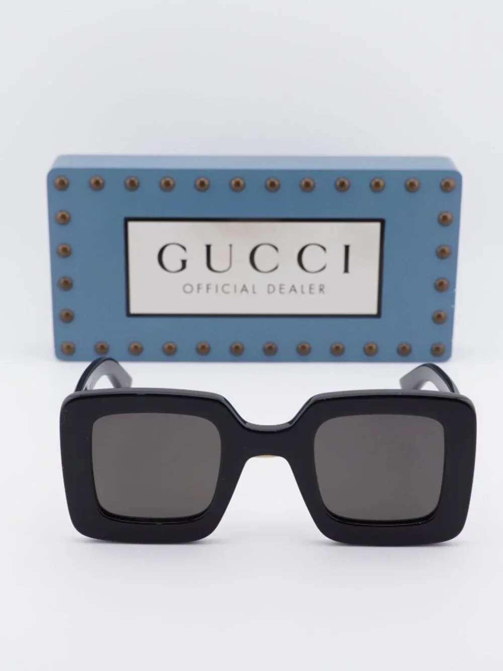 Gucci GG0780S 005 Square Sunglasses - Black\Grey